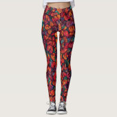 Vibrant Autumn Leaves Leggings (Voorkant)
