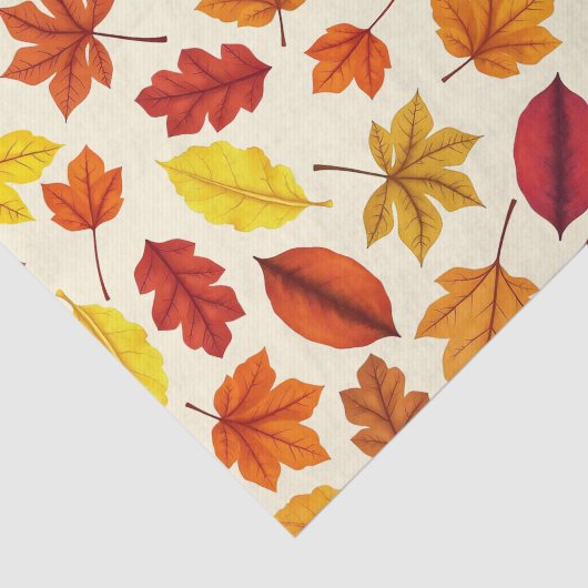 Vibrant Autumn Leaves Tissuepapier (Detail)