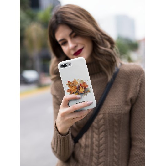 Vibrant Autumn Maple Waterverf, op maat Case-Mate iPhone Case