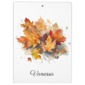 Vibrant Autumn Maple Waterverf, op maat Klembord (Achterkant)