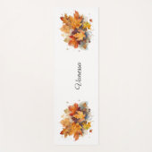 Vibrant Autumn Maple Waterverf, op maat Yogamat (Voorkant)