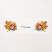 Vibrant Autumn Maple Waterverf, op maat Yogamat (Voorkant (horizontaal))