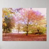 Vibrant Autumn Trees Poster (Voorkant)