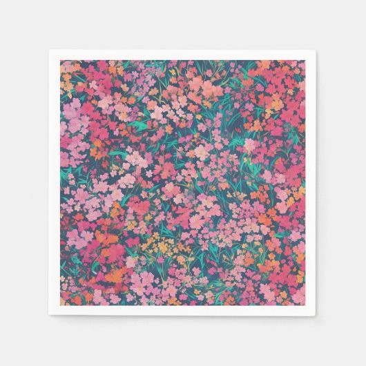 Vibrant Azalea Floral Servet (Voorkant)