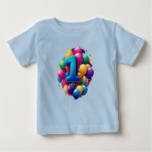 Vibrant Balloon Cluster With Large Number One (Voorkant)