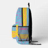 Vibrant Barceloneta Lace Backpack – Colorful Barce Bedrukte Rugzak (Rechts)