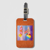Vibrant Beach Bagagelabel (Voorkant (verticaal))
