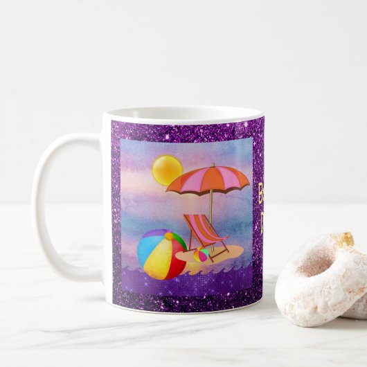 Vibrant Beach Koffiemok (Met donut)