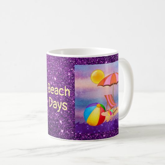 Vibrant Beach Koffiemok (Voorkant rechts)