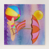 Vibrant Beach Legpuzzel (Horizontaal)