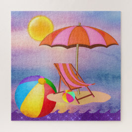 Vibrant Beach Legpuzzel