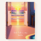 Vibrant Beach Manifestatie Notitieboek (Voorkant)