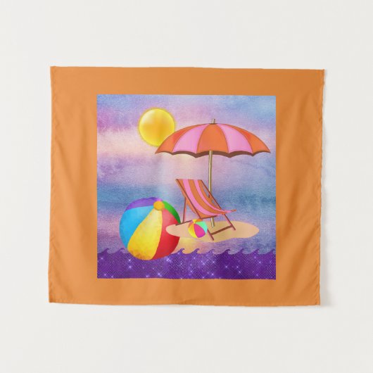 Vibrant Beach Wandkleed (Voorkant (horizontaal))