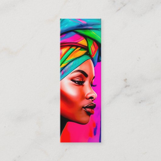 Vibrant Beauty Series 1 Bladwijzer Mini Visitekaartje (Voorkant)