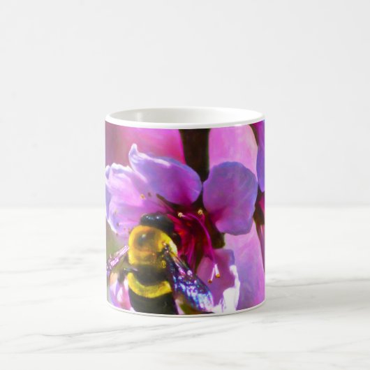 Vibrant bij koffiemok (Center)