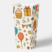 Vibrant Birthday Party Seamless Pattern Bedankdoosjes (Voorkant)