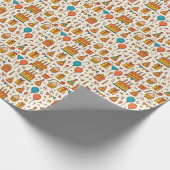 Vibrant Birthday Party Seamless Pattern Cadeaupapier (Hoek)