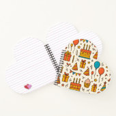 Vibrant Birthday Party Seamless Pattern Notitieboek (Binnen)