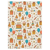 Vibrant Birthday Party Seamless Pattern Tafelkleed (Voorkant)