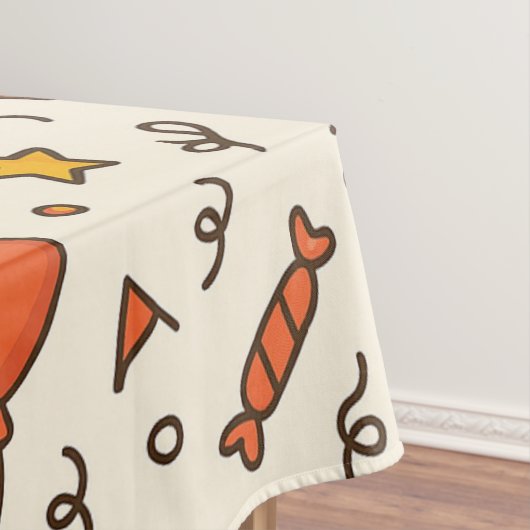 Vibrant Birthday Party Seamless Pattern Tafelkleed (Voorbeeld)