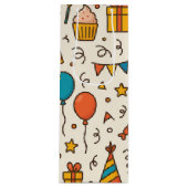 Vibrant Birthday Party Seamless Pattern Wijn Cadeautas (Voorkant)