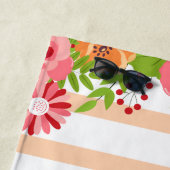 Vibrant Bloom Bachelorette Party Gift Strandlaken (In situ)