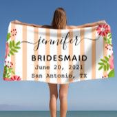 Vibrant Bloom Bachelorette Party Gift Strandlaken