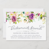 Vibrant Bloom Bridesmaids Brunch Invitation Kaart (Voorkant)