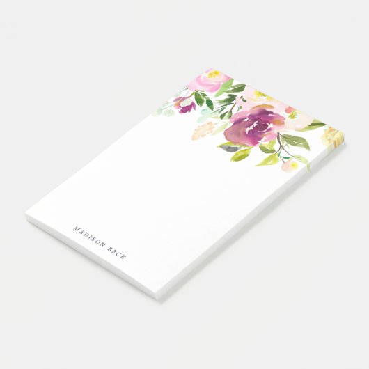 Vibrant Bloom gepersonaliseerd Post-it® Notes (Schuin)