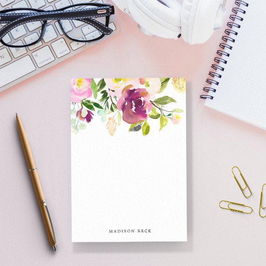 Vibrant Bloom gepersonaliseerd Post-it® Notes