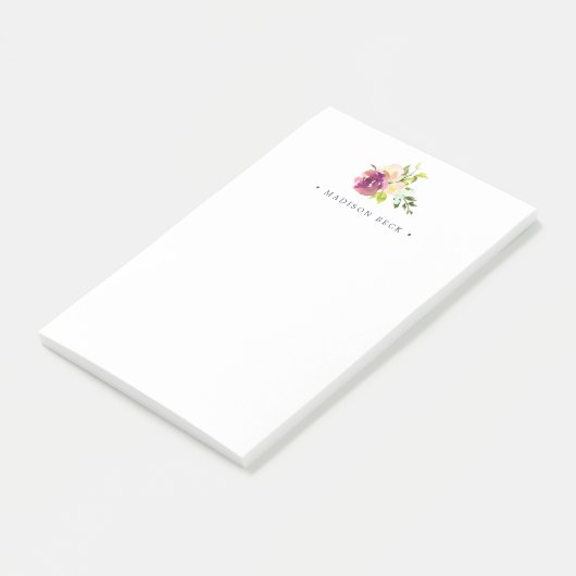 Vibrant Bloom gepersonaliseerd Post-it® Notes (Schuin)