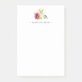 Vibrant Bloom gepersonaliseerd Post-it® Notes (Voorkant)