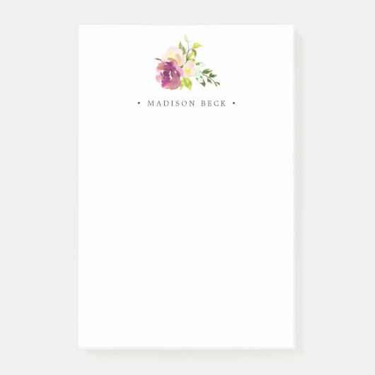 Vibrant Bloom gepersonaliseerd Post-it® Notes (Voorkant)