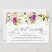 Vibrant Bloom Graduation Party Invitation Kaart (Voorkant)