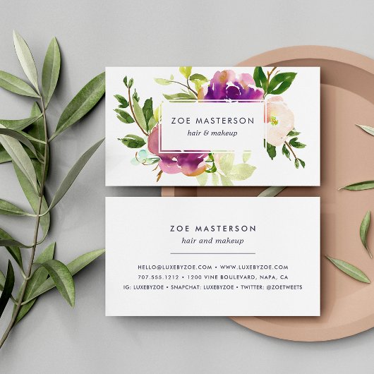 Vibrant Bloom | Moderne Floral Visitekaartje