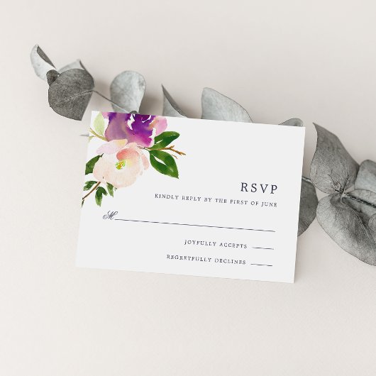 Vibrant Bloom RSVP-kaart RSVP Kaartje