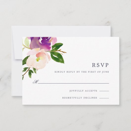 Vibrant Bloom RSVP-kaart RSVP Kaartje (Voorkant)
