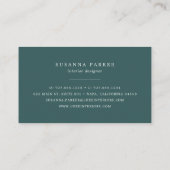 Vibrant Bloom | Waterverf Floral Visitekaartje (Achterkant)