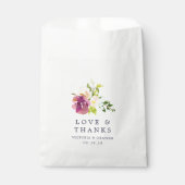 Vibrant Bloom Weddenschap Bedankt Bedankzakje (Voorkant)