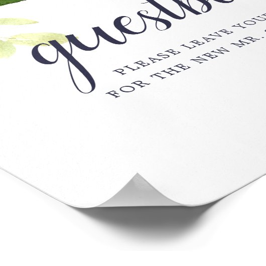 Vibrant Bloom Weddenschap Poster (Hoek)