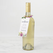 Vibrant Bloom Weddenschap Welkom Flessenhanger (Schuin)