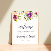 Vibrant Bloom Weddenschap Welkom Poster