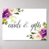 Vibrant Bloom Weddenschappen en cadeaubonnen Poster (Voorkant)