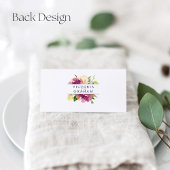 Vibrant Bloom Wedding Plaatskaartje