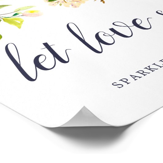 Vibrant Bloom Wedding Sparker Sendoff Sign Poster (Hoek)