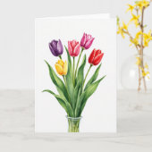 Vibrant Blossom Bouquet Card Kaart (Gele Bloem)