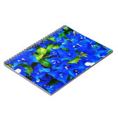 Vibrant Blue Bougainvillea Flowers Notitieboek (Linkerzijde)