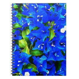 Vibrant Blue Bougainvillea Flowers Notitieboek