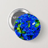 Vibrant Blue Bougainvillea Flowers Ronde Button 5,7 Cm (Voorkant /achterkant)