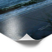 Vibrant Blue Coloration Sunrise Foto Afdruk (Hoek)